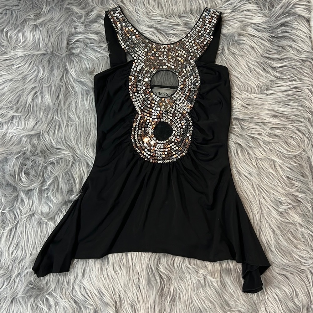 ALLEN SAMO TOP COLOR BLACK SIZE SMALL - Picture 3 of 9